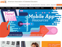 Tablet Screenshot of diabeteseducator.org